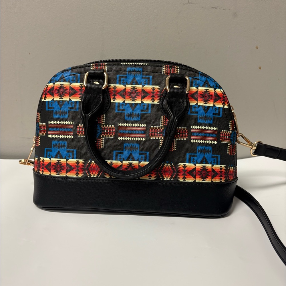Stylish Black and Multicolor Women's Bag